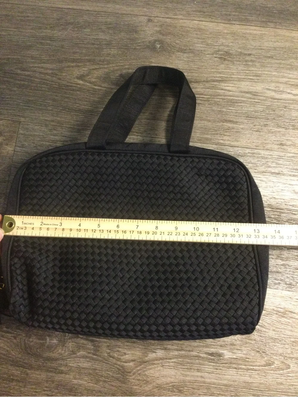 Black Woven Tote Bag - Lightweight Everyday Carry